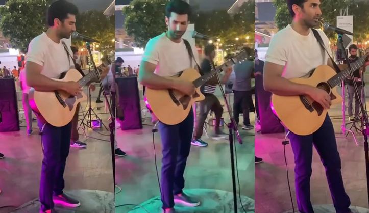 मॉल के बाहर गिटार बजाते दिखा ये फेमस बॉलीवुड एक्टर, देखकर हैरान हर गए लोग
