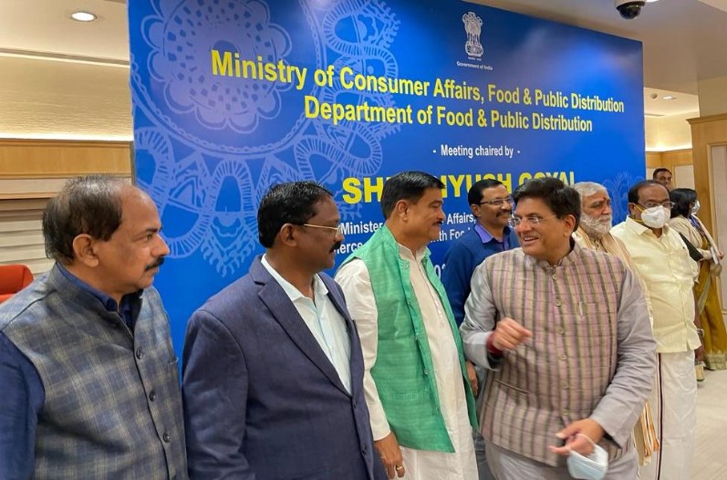 खाद्य मंत्रियों की राष्ट्रीय बैठक में शामिल हुए अमरजीत भगत, केंद्रीय मंत्री पीयूष गोयल ने ‘कम्यूनिटी किचन’ की चर्चा