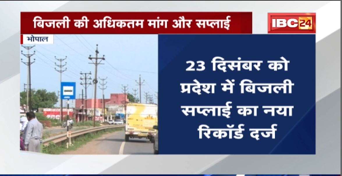 Electricity की अधिकतम मांग और Supply | 23 December को प्रदेश में बिजली सप्लाई का नया Record दर्ज