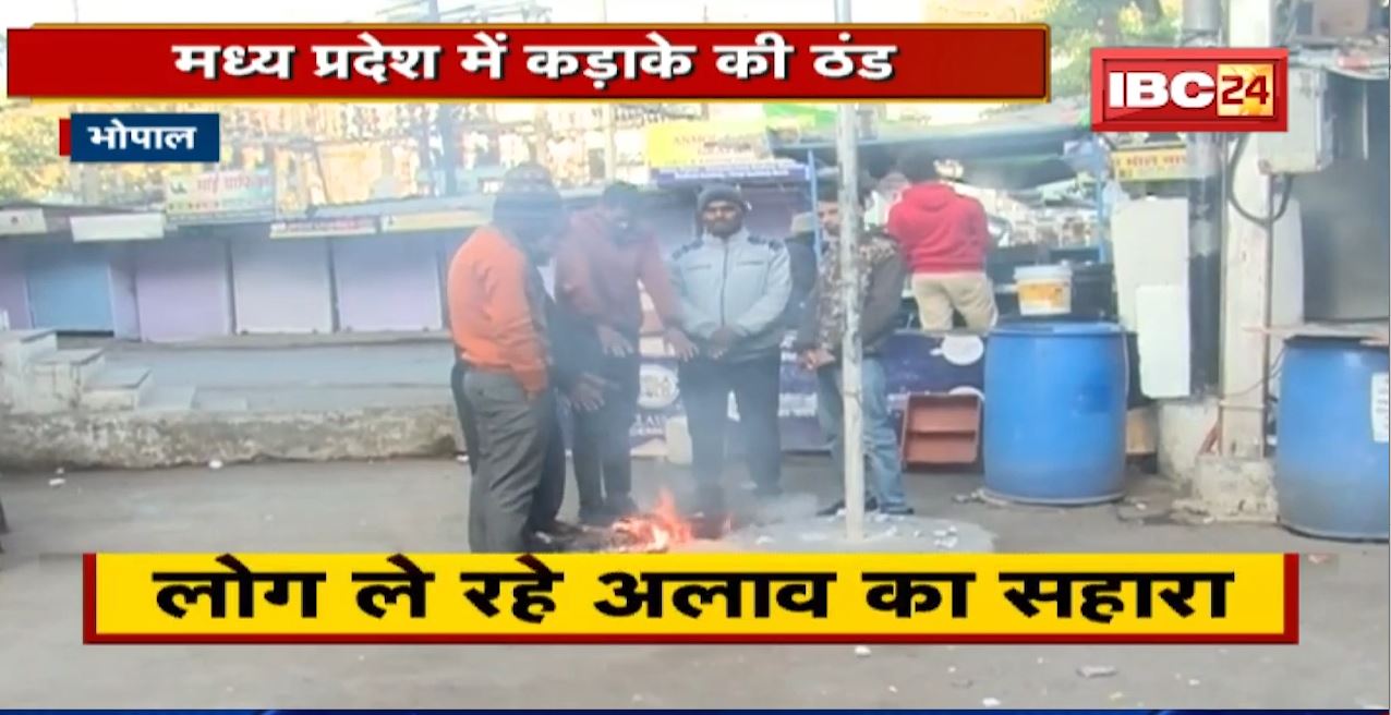 Madhya Pradesh – Chhattisgarh Weather Update : शीतलहर का सितम | ओस की बूंदें बनीं बर्फ की चादर