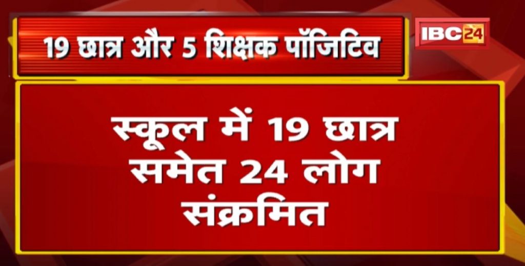 Chhattisgarh : This school has been closed | 24 people including 19 Student and 5 Teacher positive. School Sealed