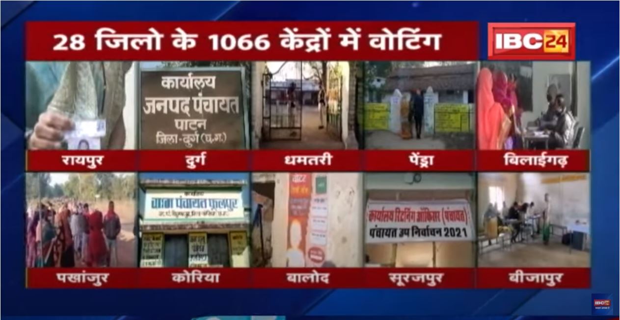 Chhattisgarh में त्रिस्तरीय पंचायत चुनाव | 28 जिलों के 1066 केंद्रों में Voting