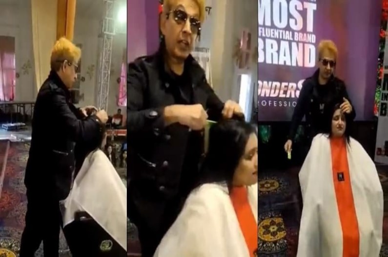 jawed habib spitting on Pooja Gupta