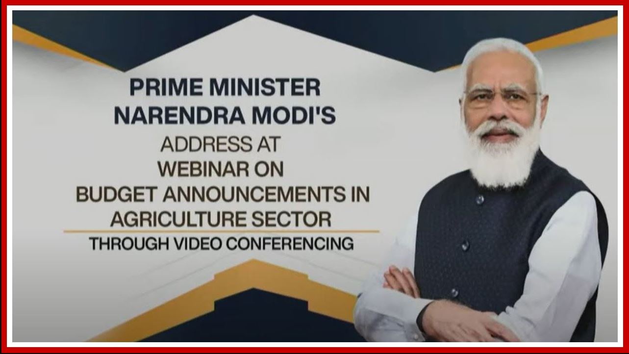 PM Modi Addresses Webinar on Various Ways the Budget Strengthens Agriculture Sector