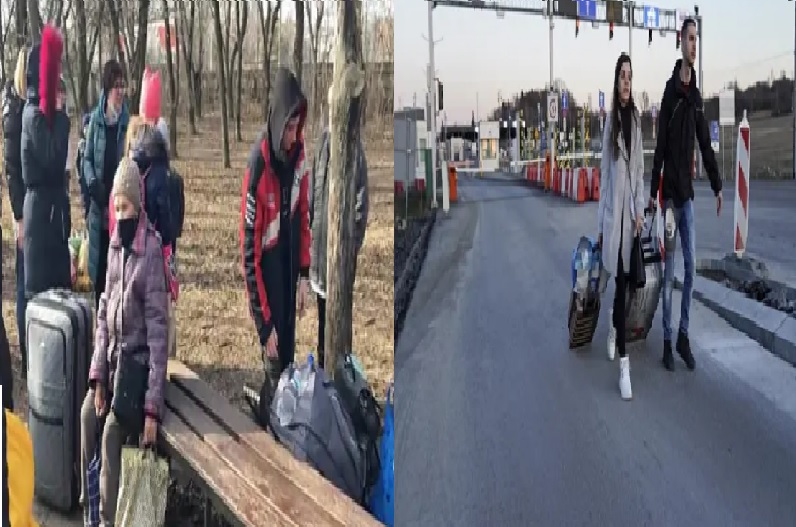 Russia-Ukraine War: कड़कड़ाती सर्दी में 20 KM पैदल चल यूक्रेन पोलेंड सीमा पर पहुंचे भारतीय भाई-बहन.. सड़कों पर लग रहा लंबा जाम