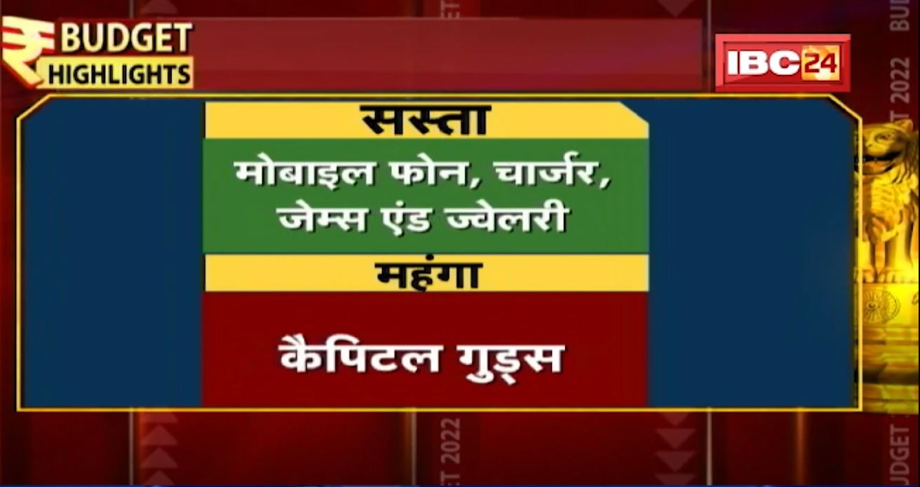 Union Budget 2022 : आम बजट 2022 हुआ पेश। जानिए क्या महंगा-क्या सस्ता?