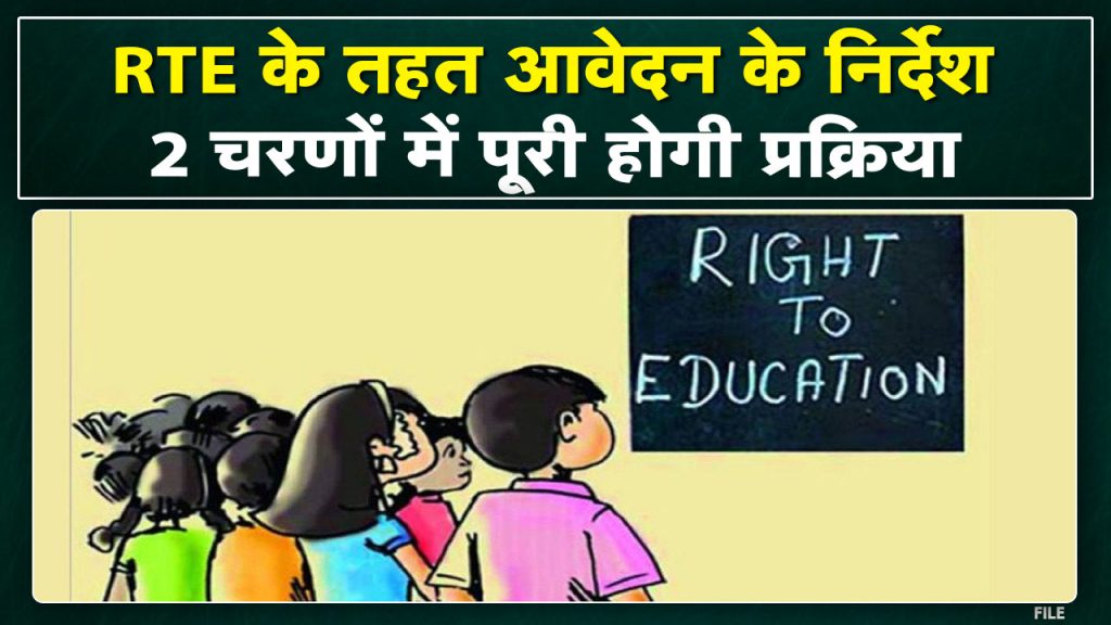 Raipur News: Instructions for applying under RTE | Application process will be completed in 2 phases