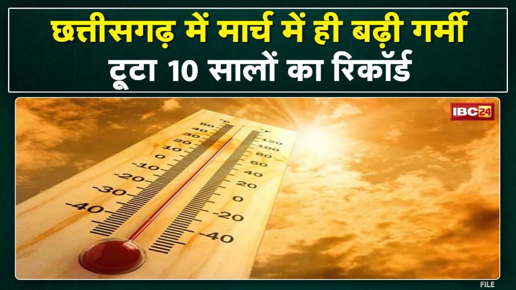 MP-CG Weather News: Rapidly increasing heat in Chhattisgarh | Record of 10 years broken in the state