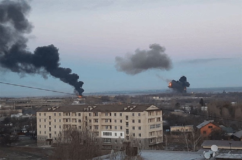 Russia again targeted the capital of Ukraine