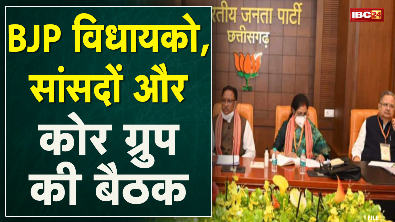 Chhattisgarh BJP की मैराथन बैठक | BJP MP, MLA और कोर ग्रुप की बैठक | देखिए