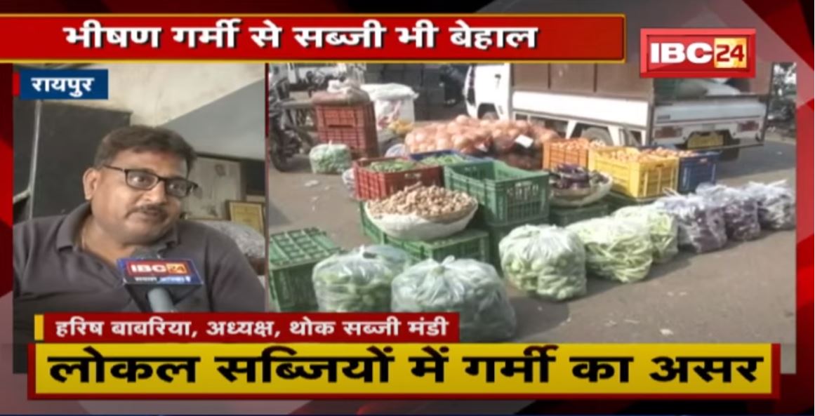 Raipur : भीषण गर्मी से सब्जी भी बेहाल | गर्मी के साथ बढ़ेंगे सब्जी के भाव