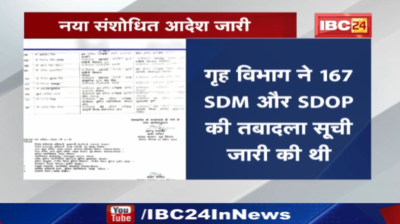 Madhya Pradesh में SDM और SDOP के तबादले में बड़ी चूक | मौत के बाद भी सूची में अफसर का नाम