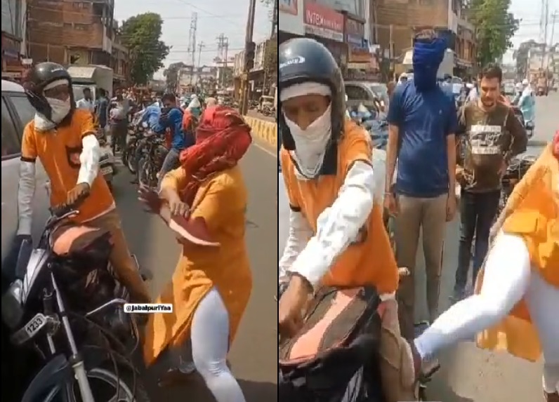 लात-घूंसों और चप्पलों से युवती ने युवक की सरेआम कर दी पिटाई, दी भद्दी-भद्दी गालियां! वीडियो ने मचाई खलबली