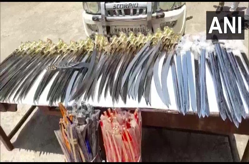 seized a large cache of swords