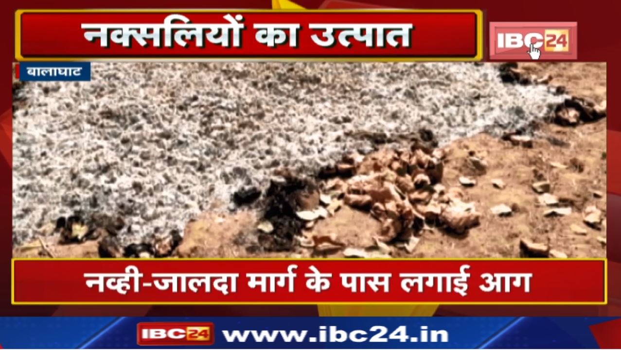 Balaghat Naxal News : नक्सलियों ने तेंदूपत्ता फड़ में लगाई आग | संग्राहकों में भारी दहशत