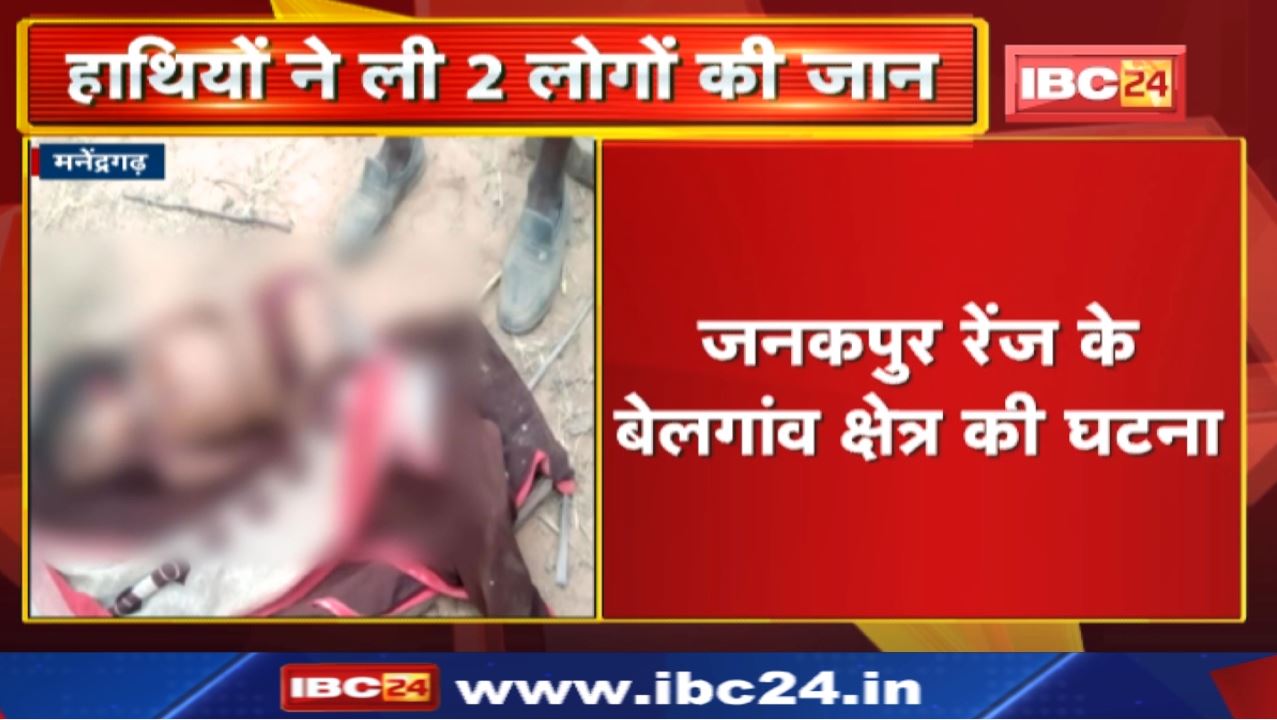Manendragarh Elephant Attack: हाथियों के हमले से पिता-पुत्री की मौत| मृतक की पत्नी ने भागकर बचाई जान