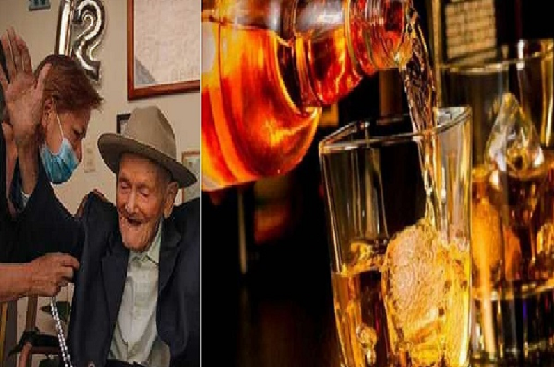 हेल्दी डाइट नहीं रोजाना 1 गिलास शराब पीता है ये शख्स, 113 की उम्र में भी है बिल्कुल फिट
