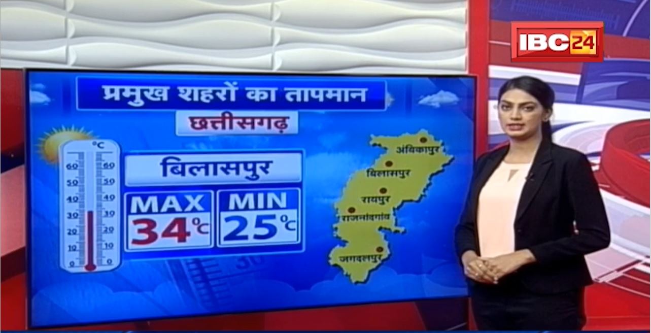 MP-CG Weather Report Today : देखिए मध्यप्रदेश और छत्तीसगढ़ के इन शहरों का तापमान | 24 June 2022