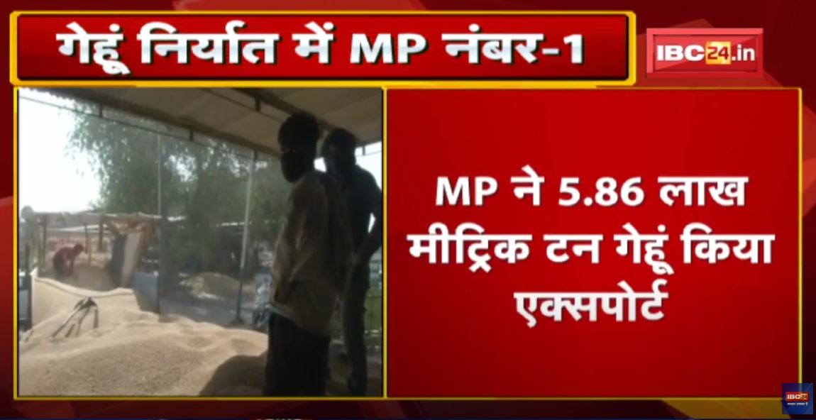 Madhya Pradesh Wheat Export : मध्यप्रदेश के नाम बड़ी उपलब्धि | गेहूं निर्यात में पाया शीर्ष स्थान…