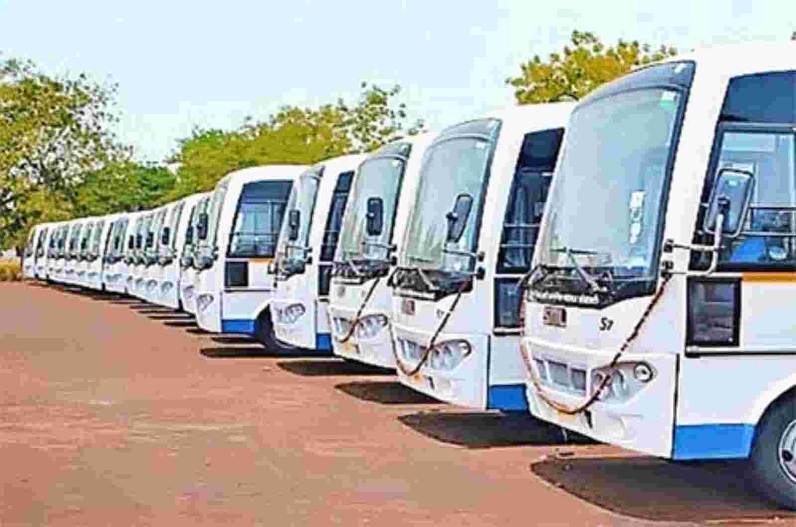 City buses start in raipur