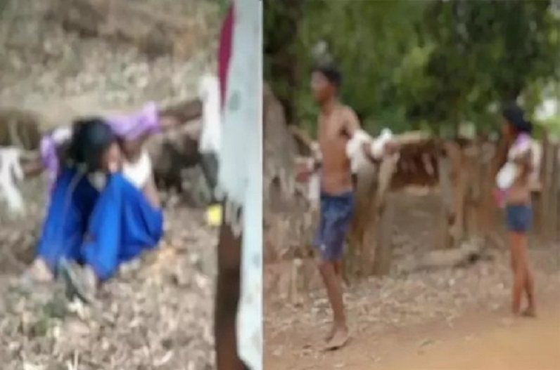 प्रेमिका से इश्क लड़ाते पकड़ाया पति, पत्नी ने पहले की पिटाई फिर निर्वस्त्र कर गांव में घुमाया