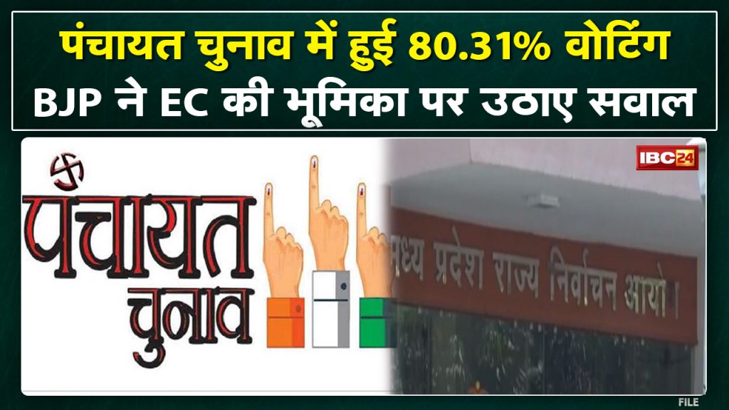 Voting in Madhya Pradesh Panchayat Election was 80.31%. VD Sharma questions the role of EC