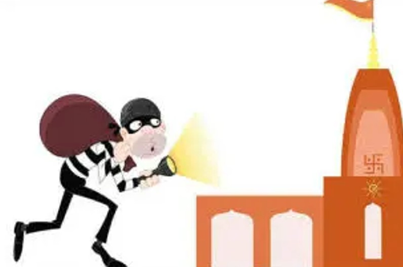 इस प्रदेश के वैष्णो देवी मंदिर में जमकर तोड़फोड़, चांदी के छत्र और दानपेटी उड़ा ले गए चोर,  मौके पर भारी पुलिस बल तैनात
