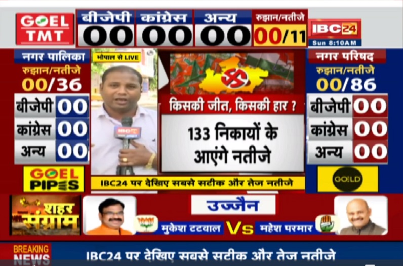 MP निकाय चुनाव: आ गई जनता के फैसले की घड़ी, IBC24 पर देखिए चुनाव परिणाम के सबसे तेज और सटीक नतीजे