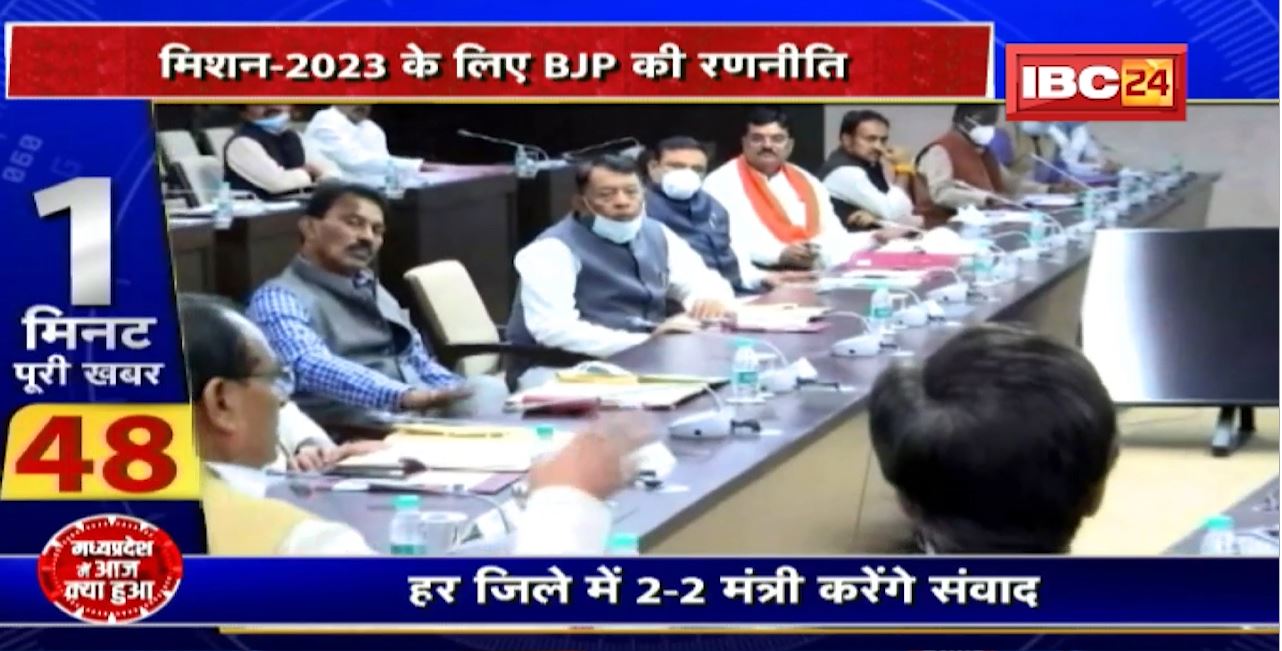 Bhopal : मिशन-2023 के लिए BJP की रणनीति। हर वर्ग के वोटर से जिले में 2 मंत्री करेंगे संवाद