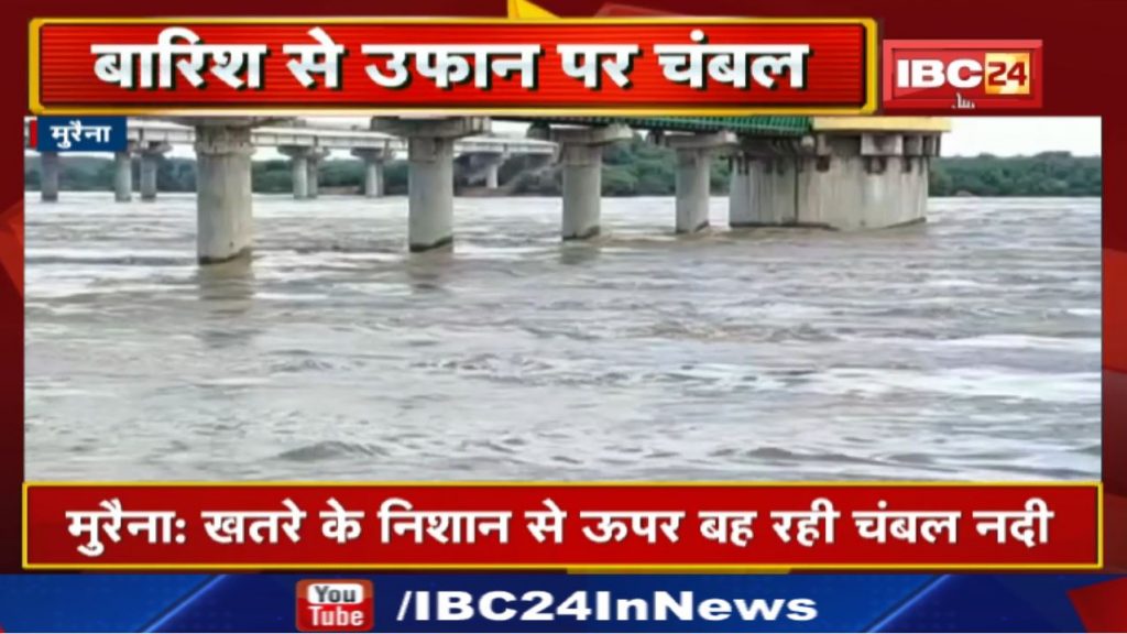 Flood in Chambal : Chambal river crossed the danger mark. Many villages became islands, lost contact with Sheopur...