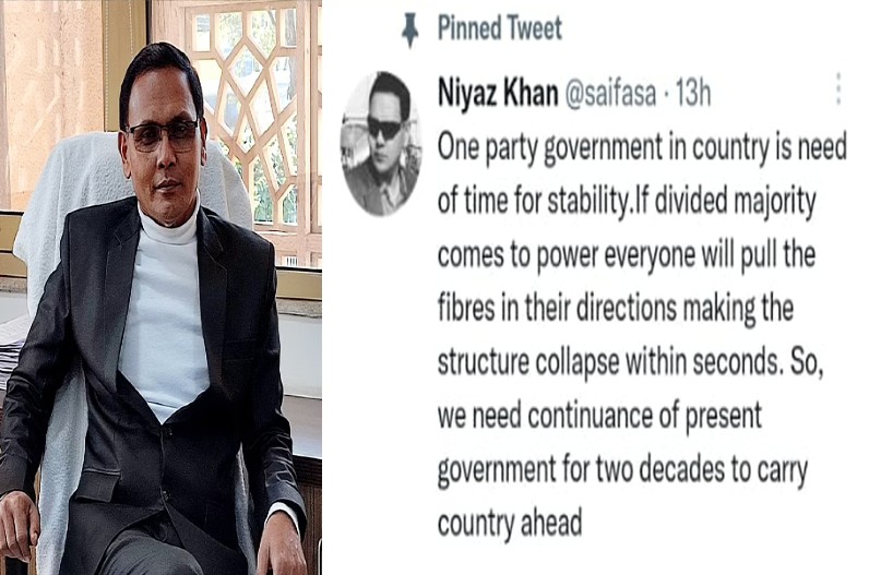IAS officer niyaz khan tweet