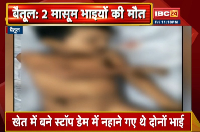 खेत में बने स्टॉप डेम में डूबने से दो मासूम भाइयों की मौत, गांव में पसरा मातम
