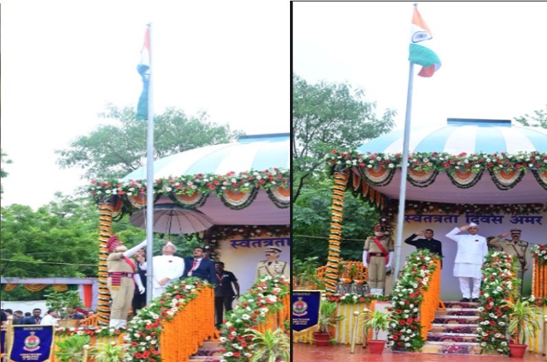 Independence Day 2022 : सीएम भूपेश बघेल ने पुलिस परेड ग्राउण्ड में किया ध्वजारोहण, राष्ट्रगान गाकर तिरंगे को दी सलामी