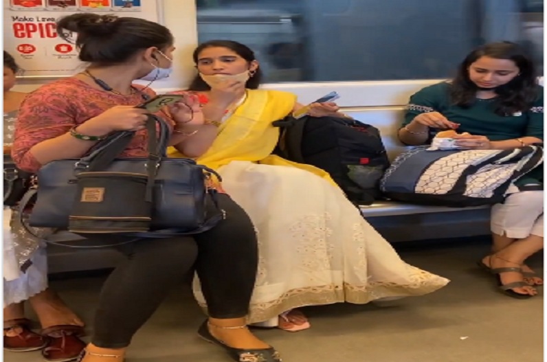over seat between two women Fight