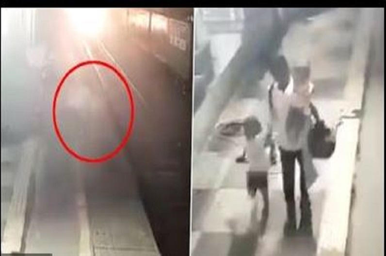 पत्नी को ट्रेन के आगे धकेल, बच्चे और बैग लेकर भागा पति, CCTV में कैद हुई घटना, आरोपी गिरफ्तार