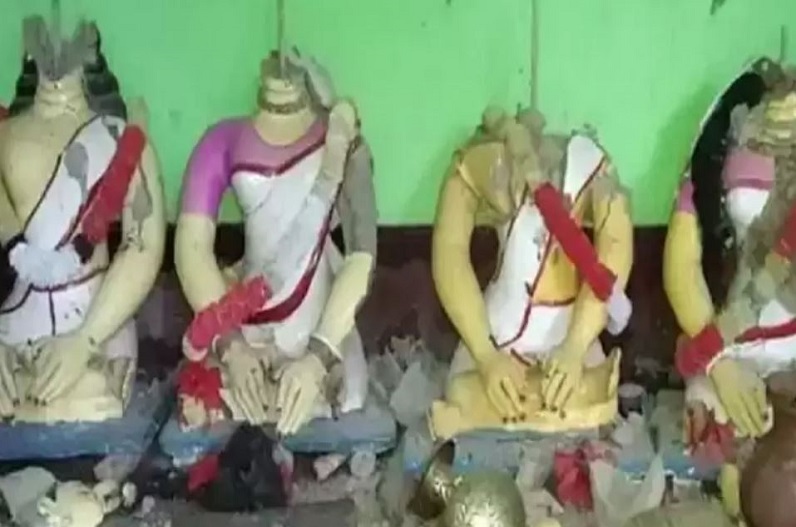 Bangladesh Durga Idol Vandalised: यहां किया जा रहा हिन्दुओं को टारगेट! मंदिर में मूर्तियां तोड़ने पर हुआ बवाल, देखें वायरल तस्वीर