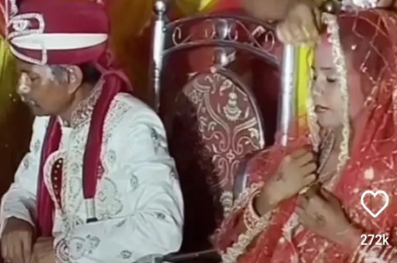 Barati filled vermilion on Bride