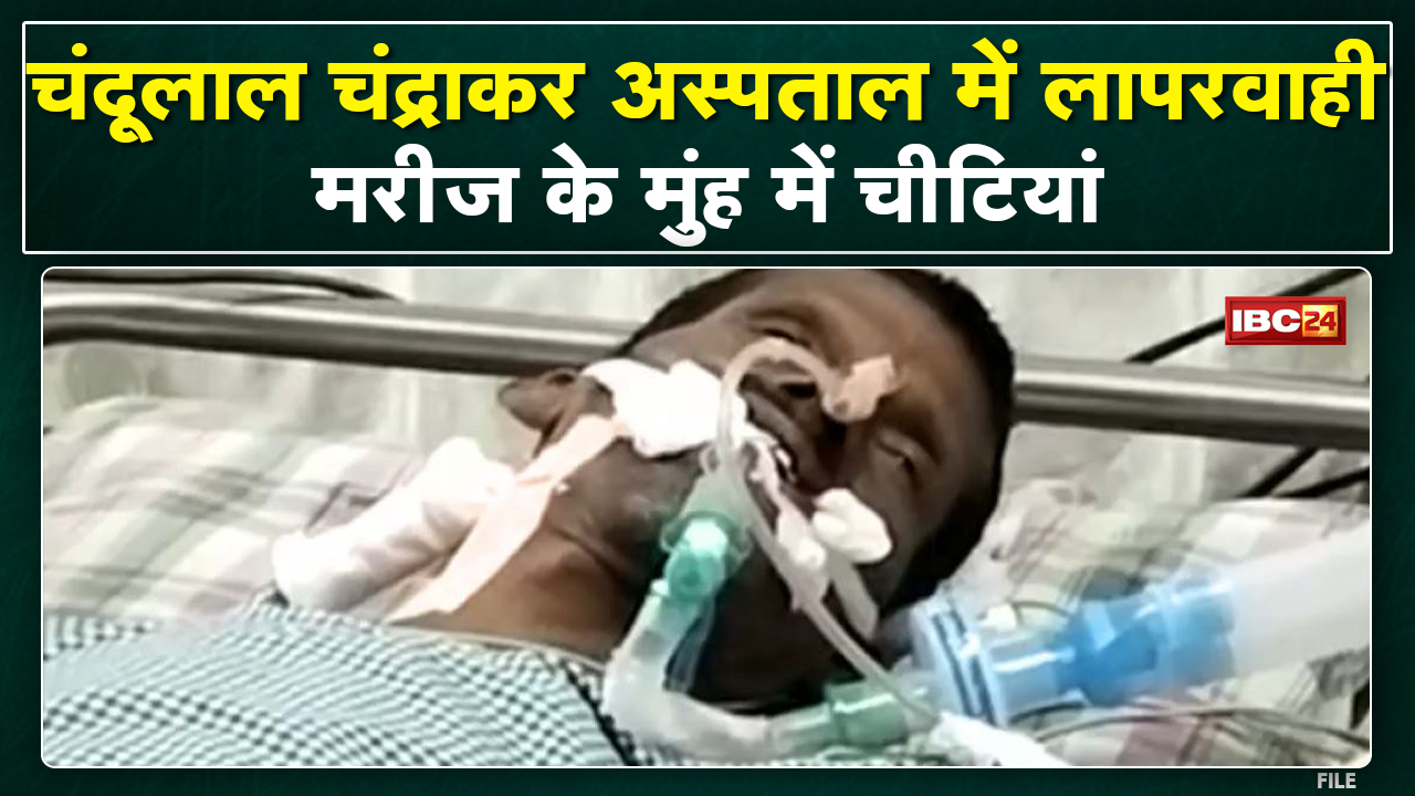 Chandulal Chandrakar Hospital in Controversy : आईसीयू में भर्ती मरीज के मुंह पर चीटियां…