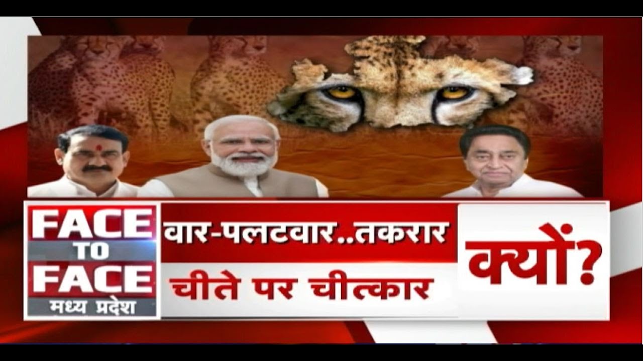 चीते का आगमन..Event पर सियासी घमासान! कुपोषण का बहाना..BJP पर निशाना! FACE to FACE Madhya Pradesh