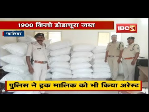 Gwalior Crime News: 1900 किलो डोडाचूरा जब्त | Truck के साथ दो आरोपी Arrest