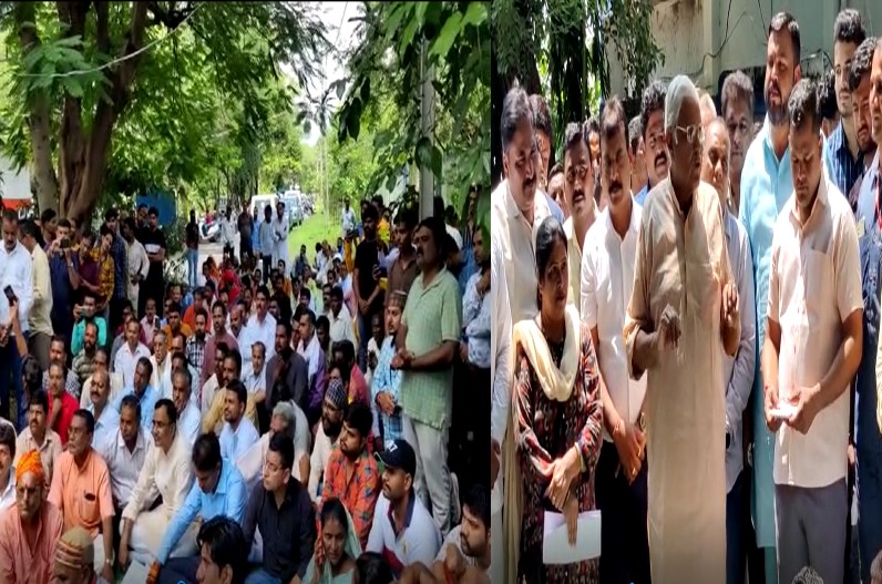 जनता के हित में सड़क पर उतरे विधायक, जानें किस बात को लेकर दिया धरना