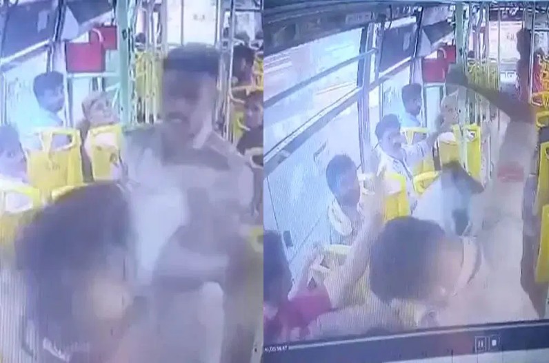 नहीं थम रहा मार-पीट का सिलसिला, इस बात को लेकर कैडेट ने की बस कंडक्टर पर की थप्पड़ों की बरसात