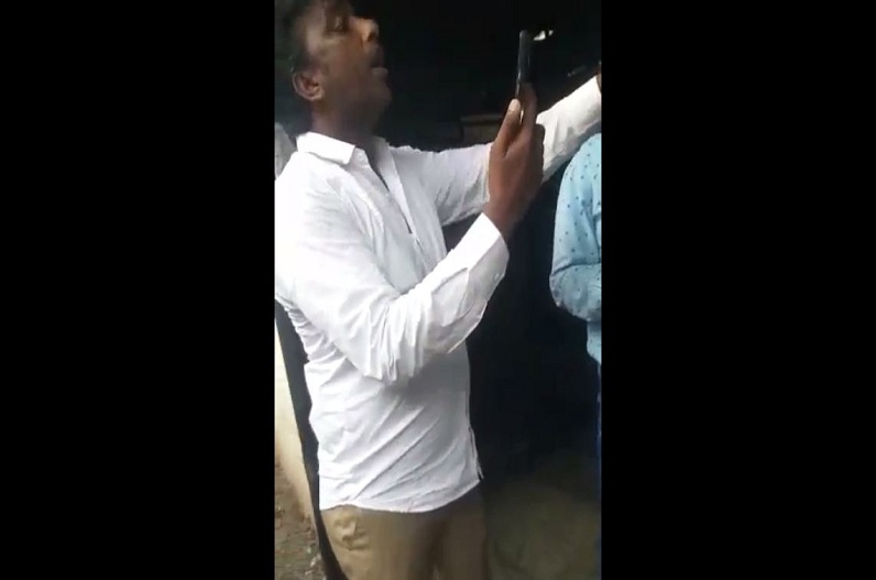 Video of young man threatening Naib Tehsildar went viral