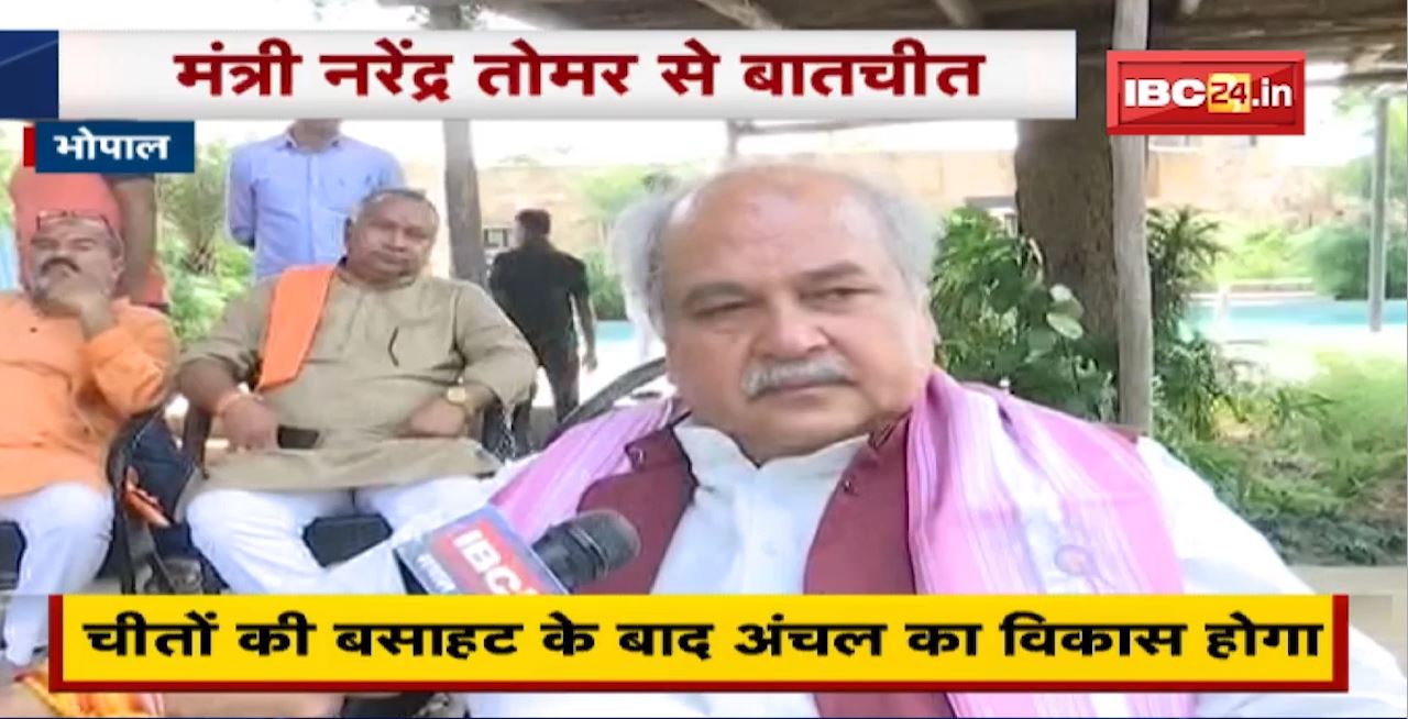 Exclusive News : Central Minister Narendra Singh Tomar से बातचीत। चीतों की बसाहट के बाद अंचल का विकास होगा