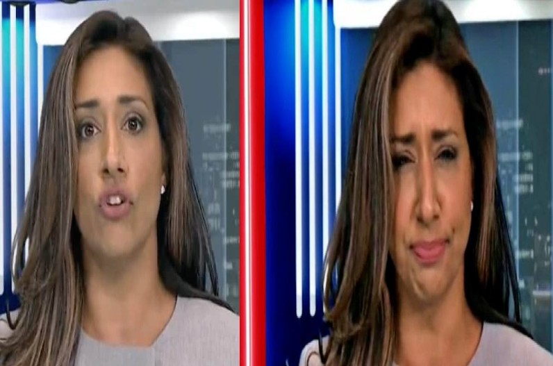 लाइव खबर पढ़ते समय महिला एंकर ने लाखों दर्शकों के सामने किया ऐसा काम, देखकर आप भी कहेंगे छीः…