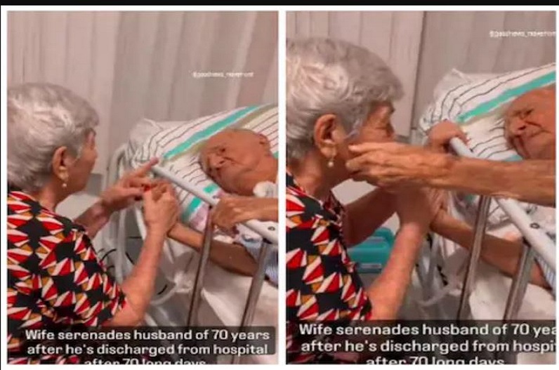 True love: प्यार बूढ़ा नहीं होता! 70 साल के पति को लंबे समय बाद हॉस्पिटल से मिली छुट्टी, पत्नी ने गाया इमोशनल गाना…देखें वीडियो