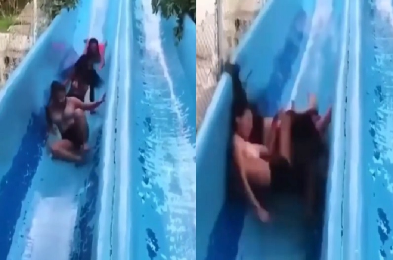 नहाने के दौरान स्विमिंग पूल में दो लड़कियां कर रही थी ये काम, नजारा देख आप भी रह जाएंगे हैरान