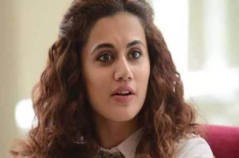 taapsee pannu gets angry at reporter video viral