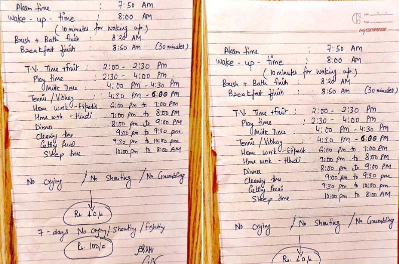 Different Time Table