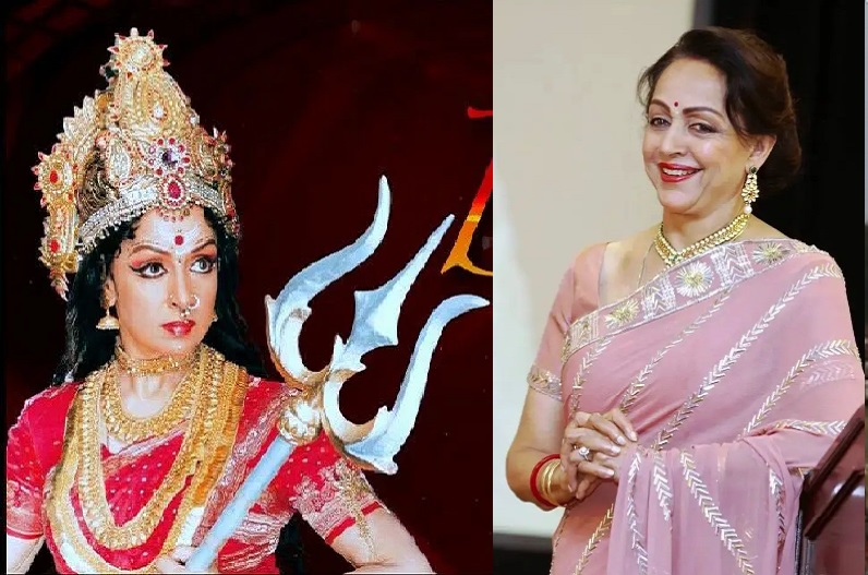 Hema Malini seen as Maa Durga on Vijayadashmi